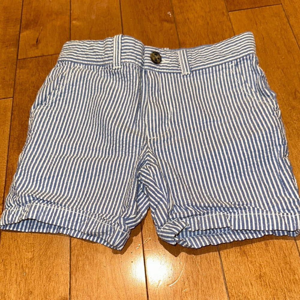 Kids Striped Blue and White Shorts 5T